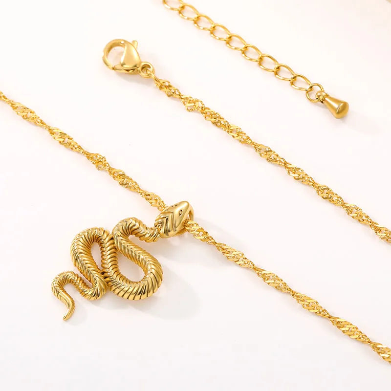 Snake Pendant Necklace