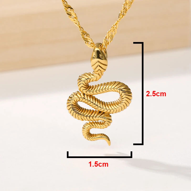 Snake Pendant Necklace
