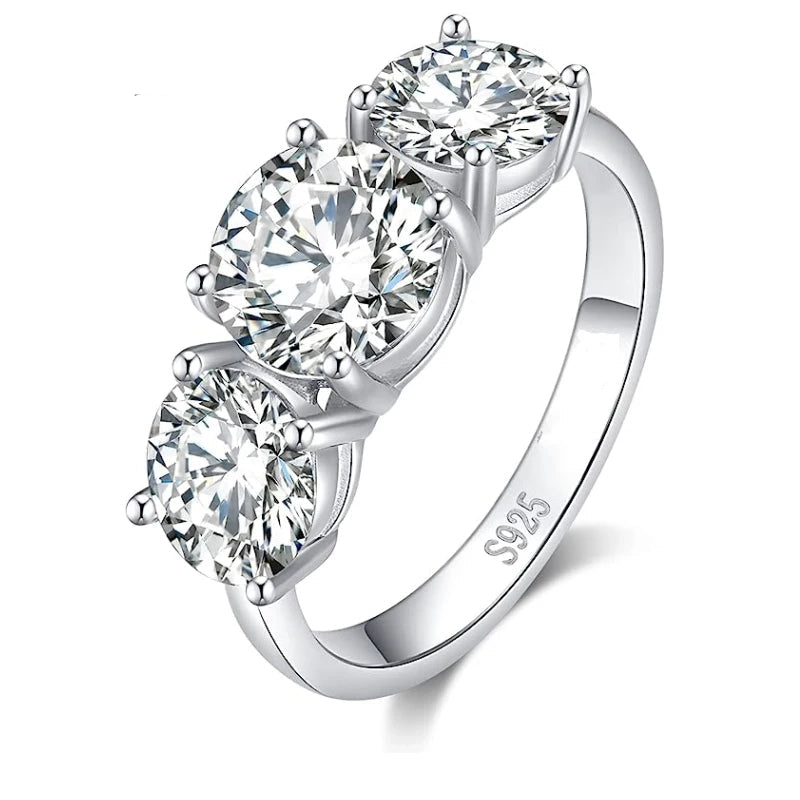 Fashion AAA Rhinestone Sterling Silver Ring