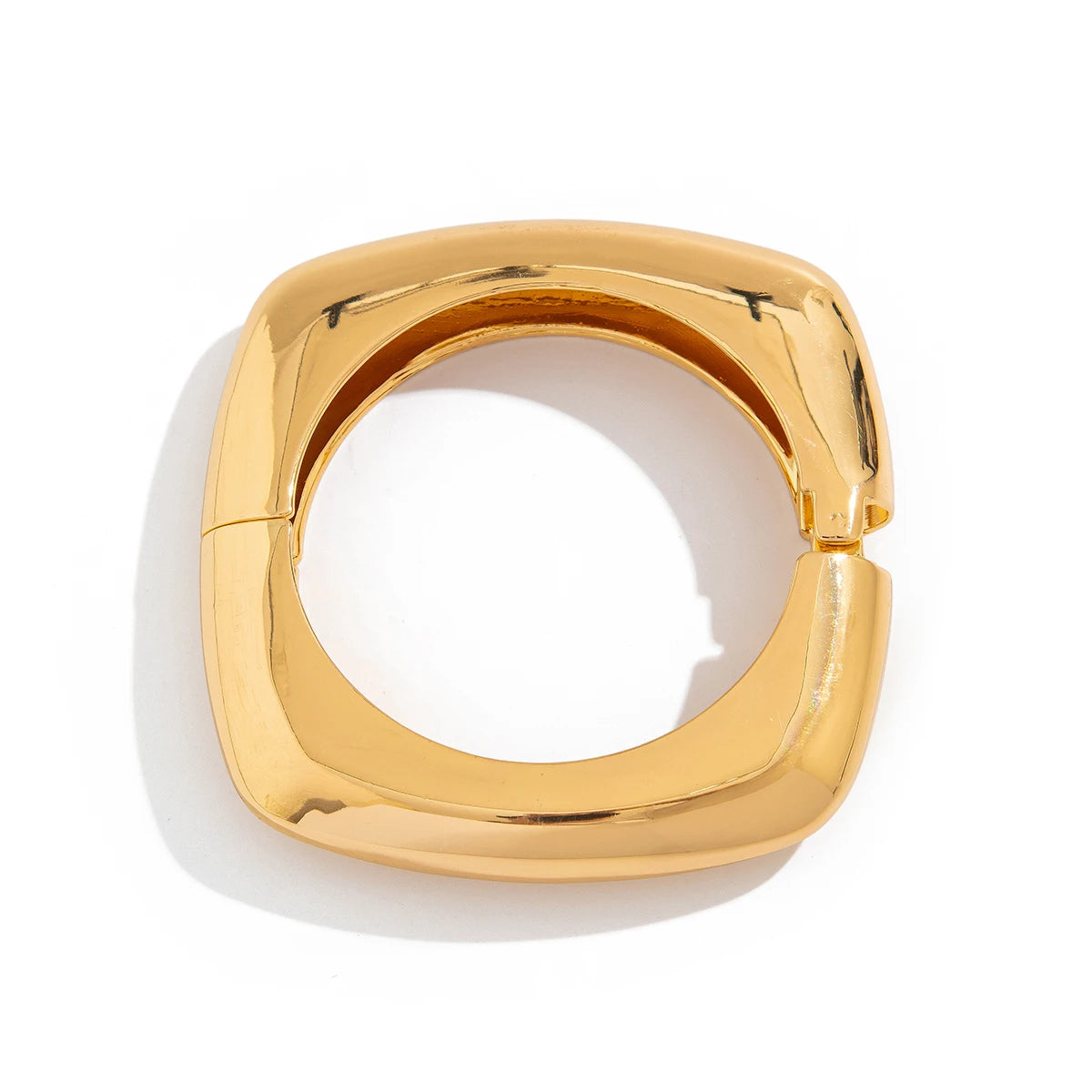 Bold Punk Geometric Metal Cuff Bracelet