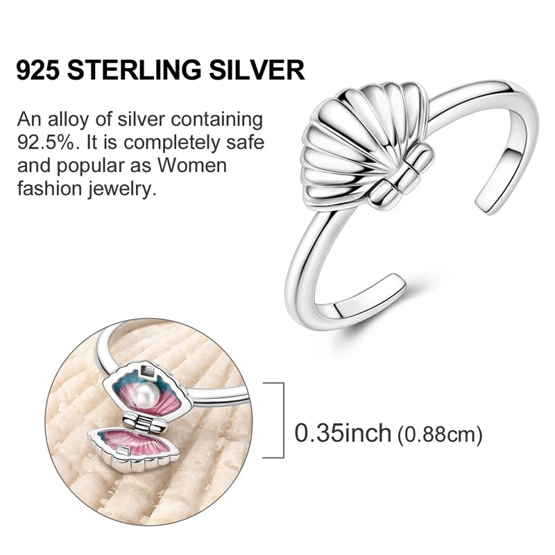 Star Moon 925 Sterling Silver Ring