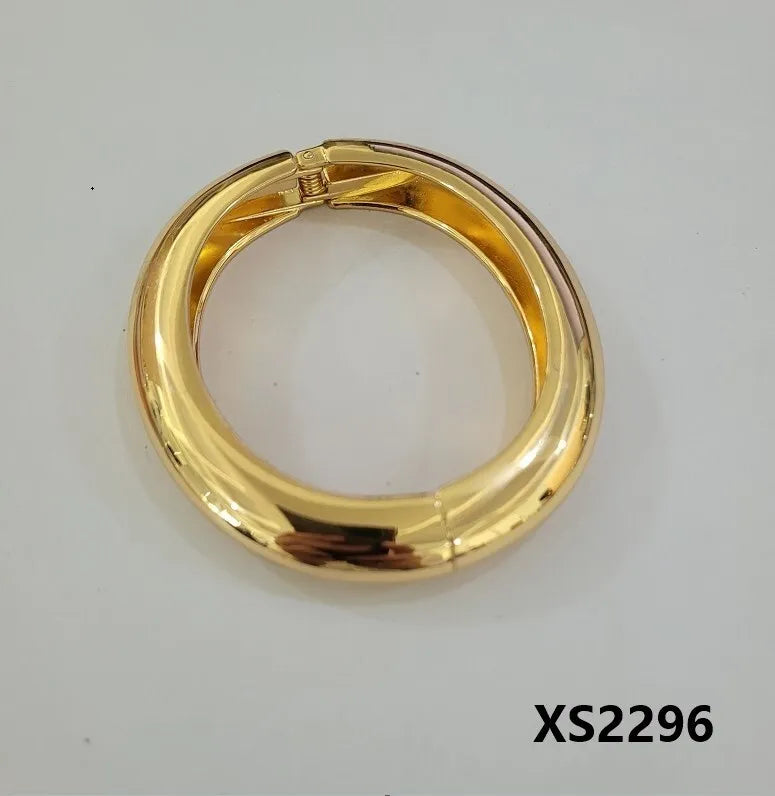 Bold Punk Geometric Metal Cuff Bracelet