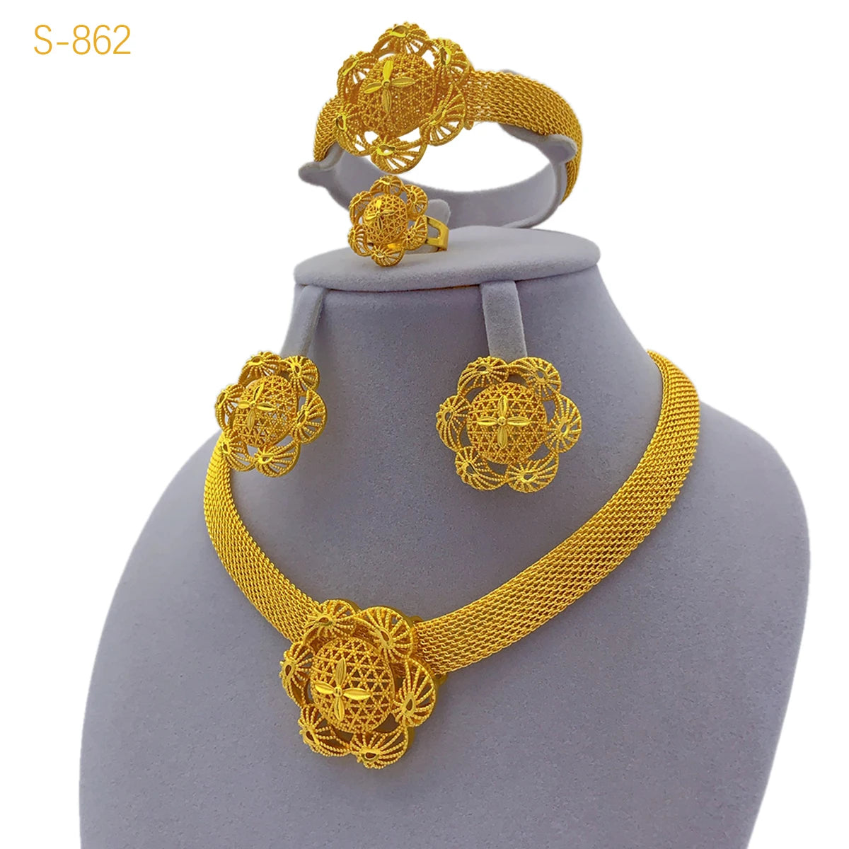 African Wedding Bridal Jewelry Set