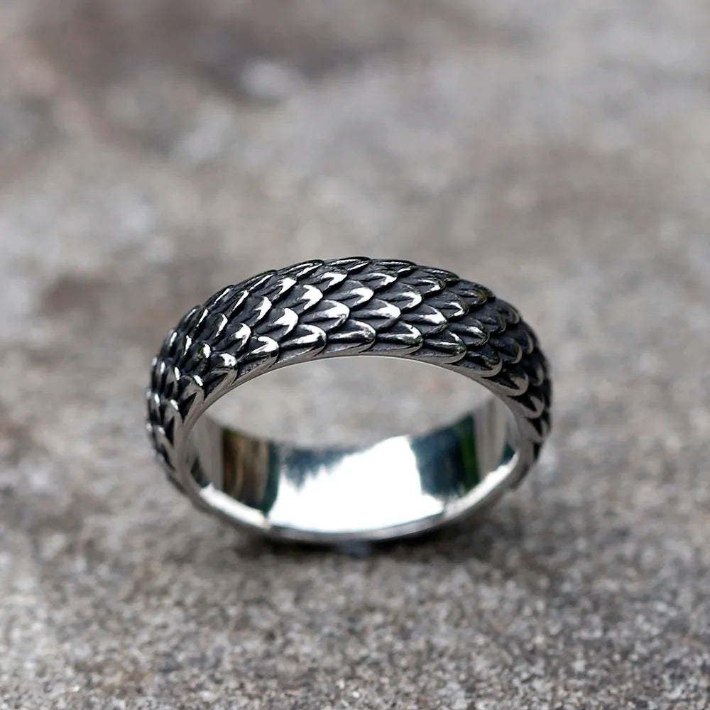 Black Dragon 316L Stainless Steel Ring
