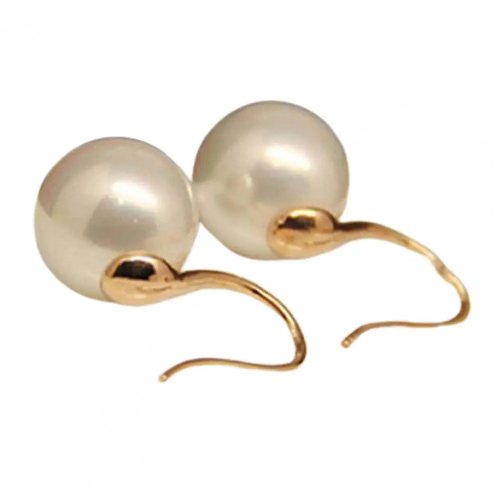 Genuine Natural Freshwater Pearl Earrings 925 Sterling Silver