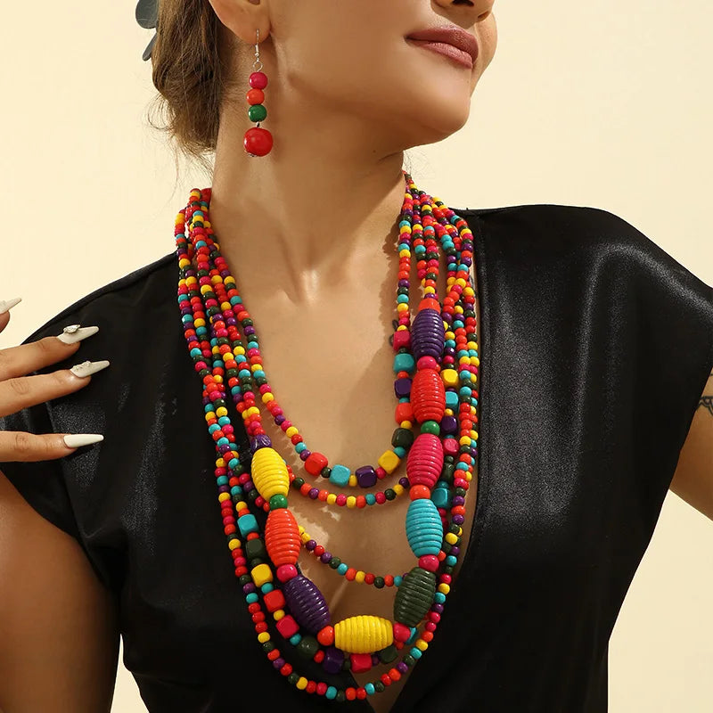 African Beads Jewelry Set