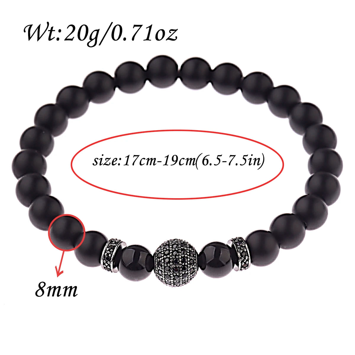 Trendy Lava Stone Imperial Crown Bracelet