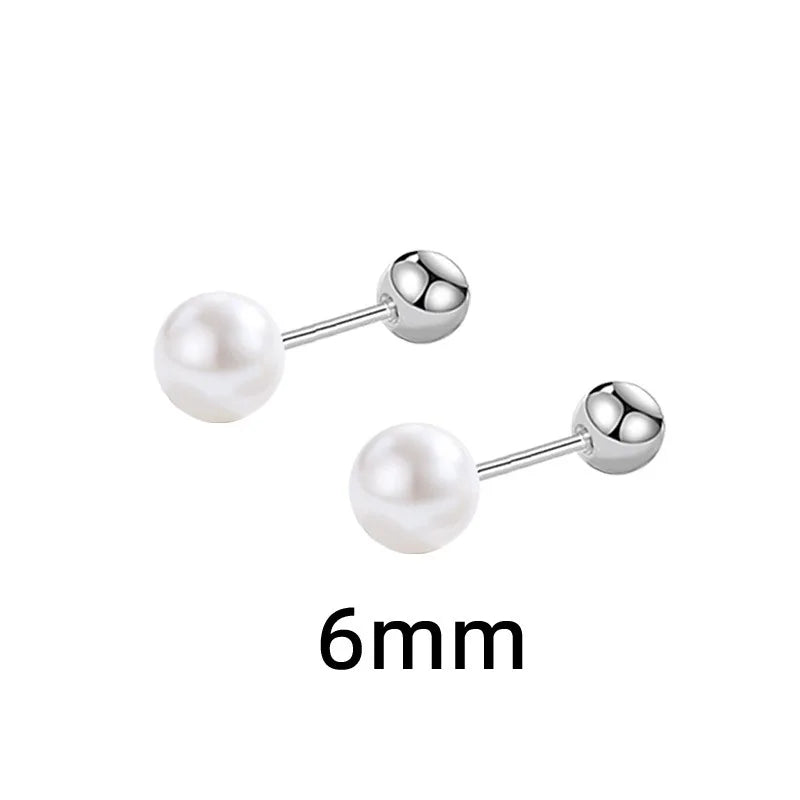 Luxury 925 Sterling Silver Pearls Earrings