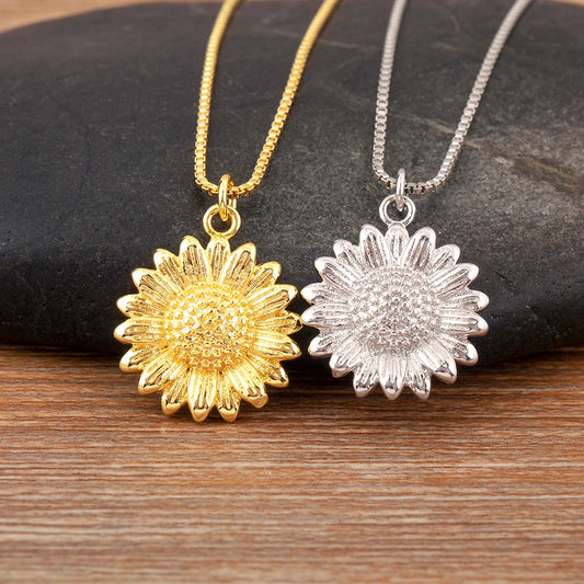 Cute Sunflower Necklace