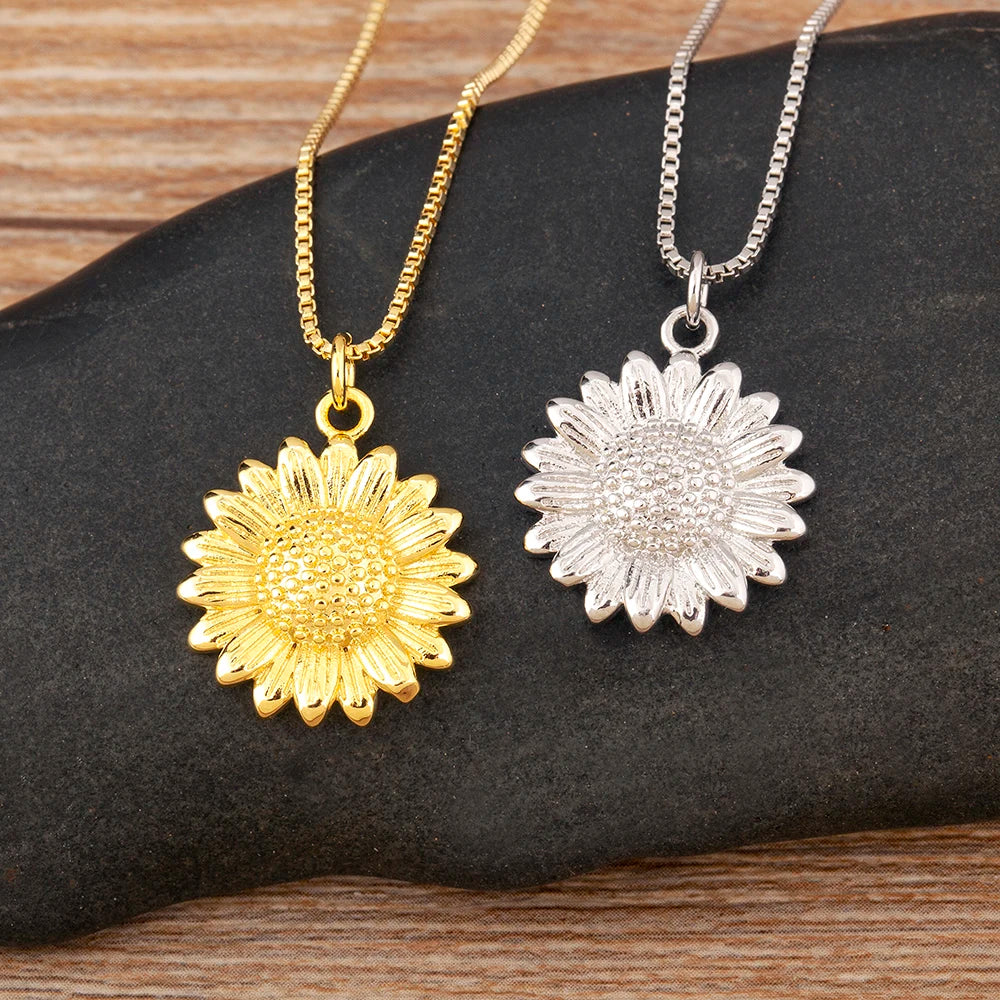 Cute Sunflower Necklace