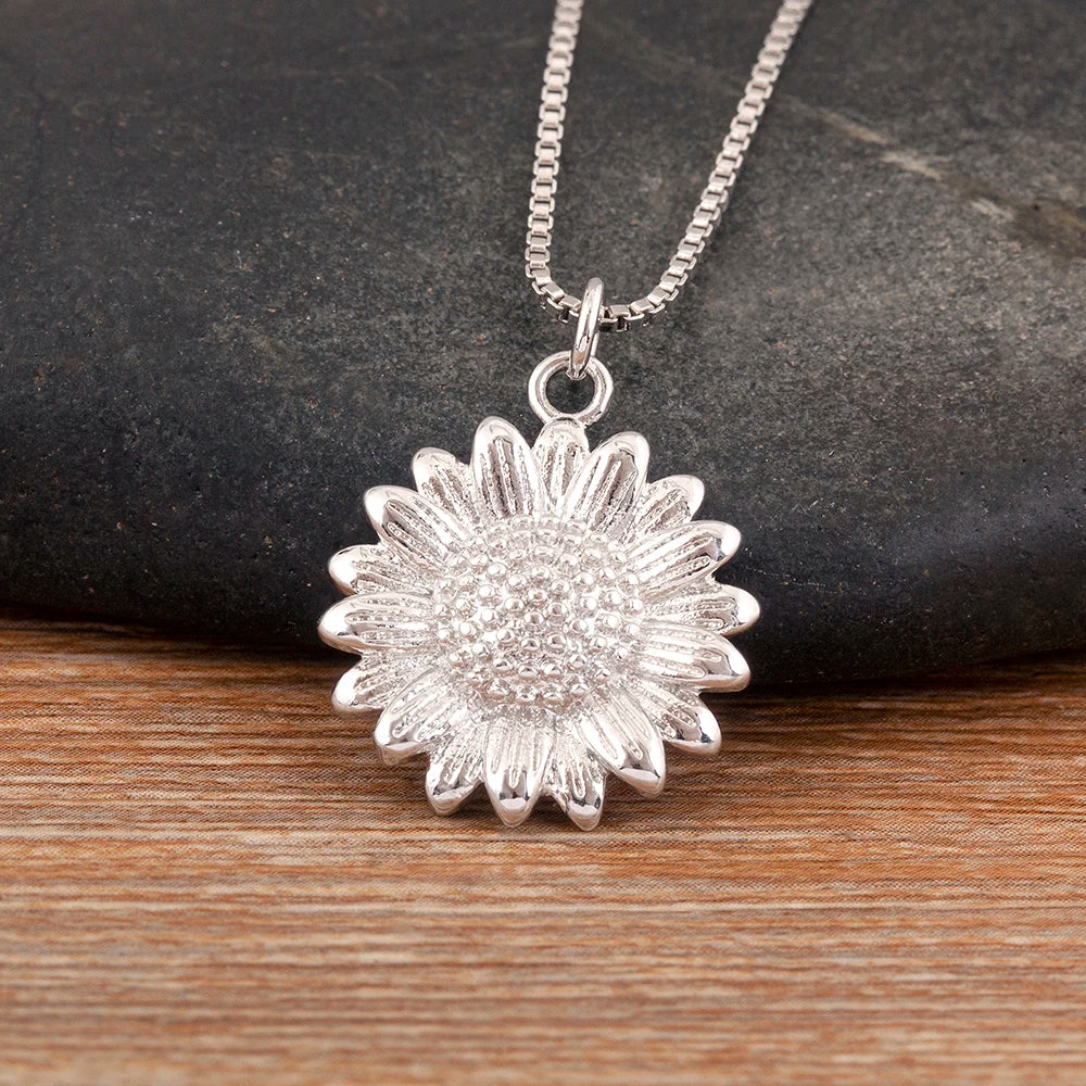 Cute Sunflower Necklace