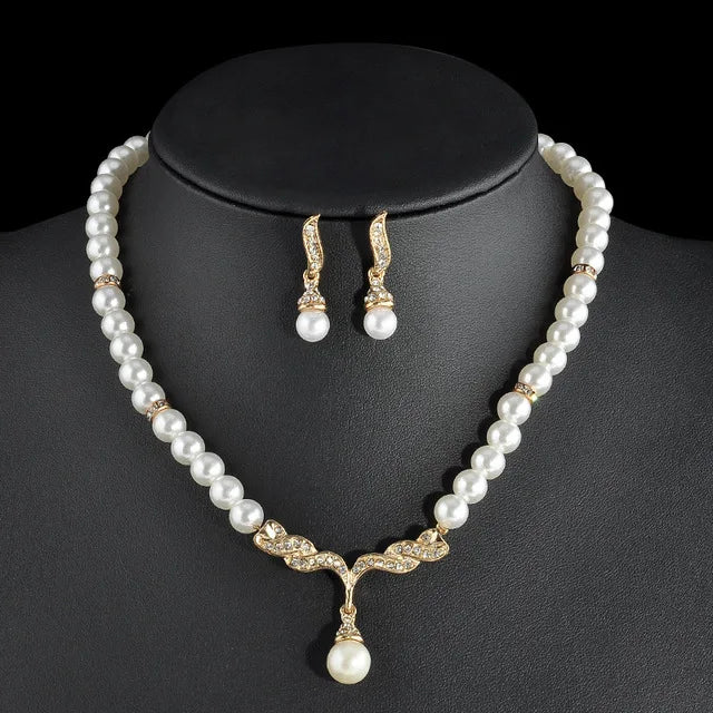 Pearl Bridal Jewelry Set