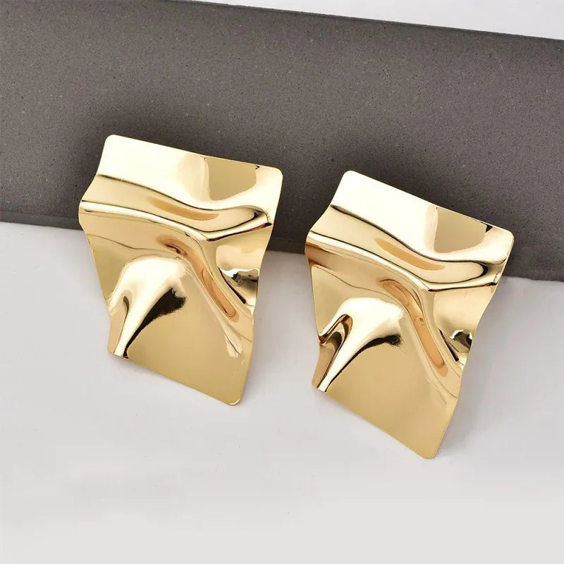 Exaggerated Simple Irregular Geometric Earrings