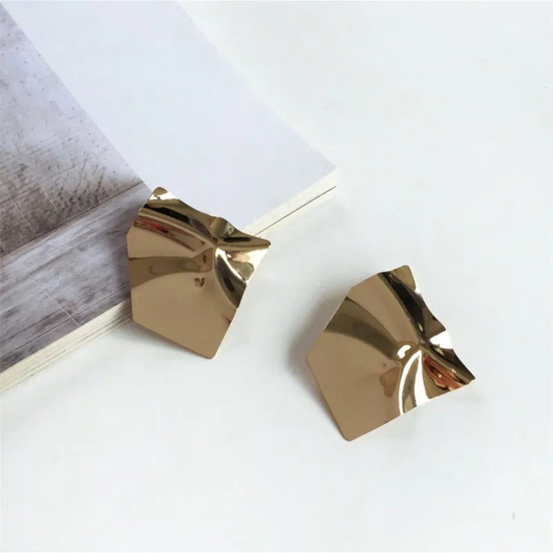 Exaggerated Simple Irregular Geometric Earrings