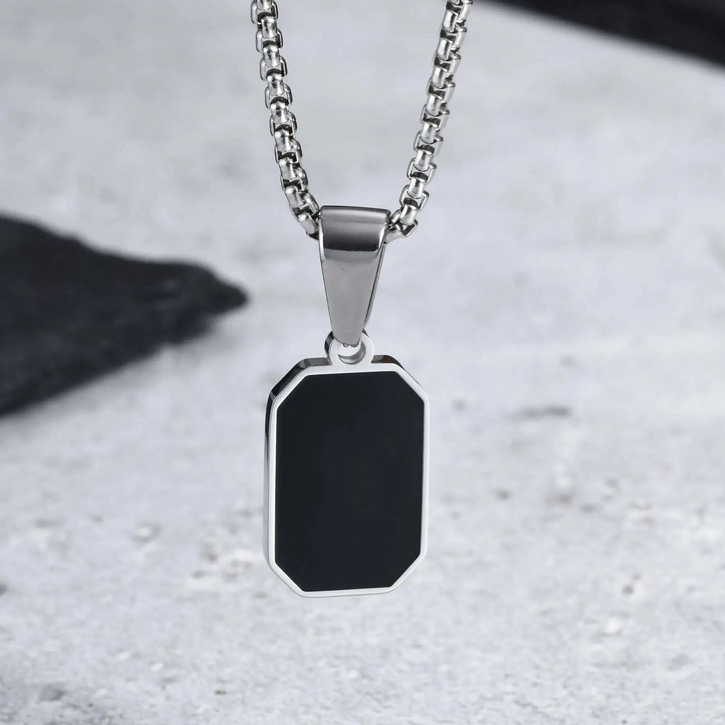 Geometric Square Necklace