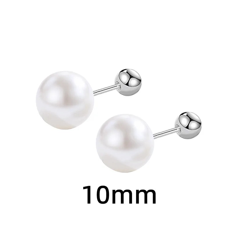 Luxury 925 Sterling Silver Pearls Earrings