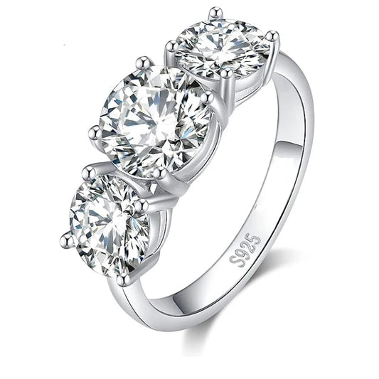 Fashion AAA Rhinestone Sterling Silver Ring