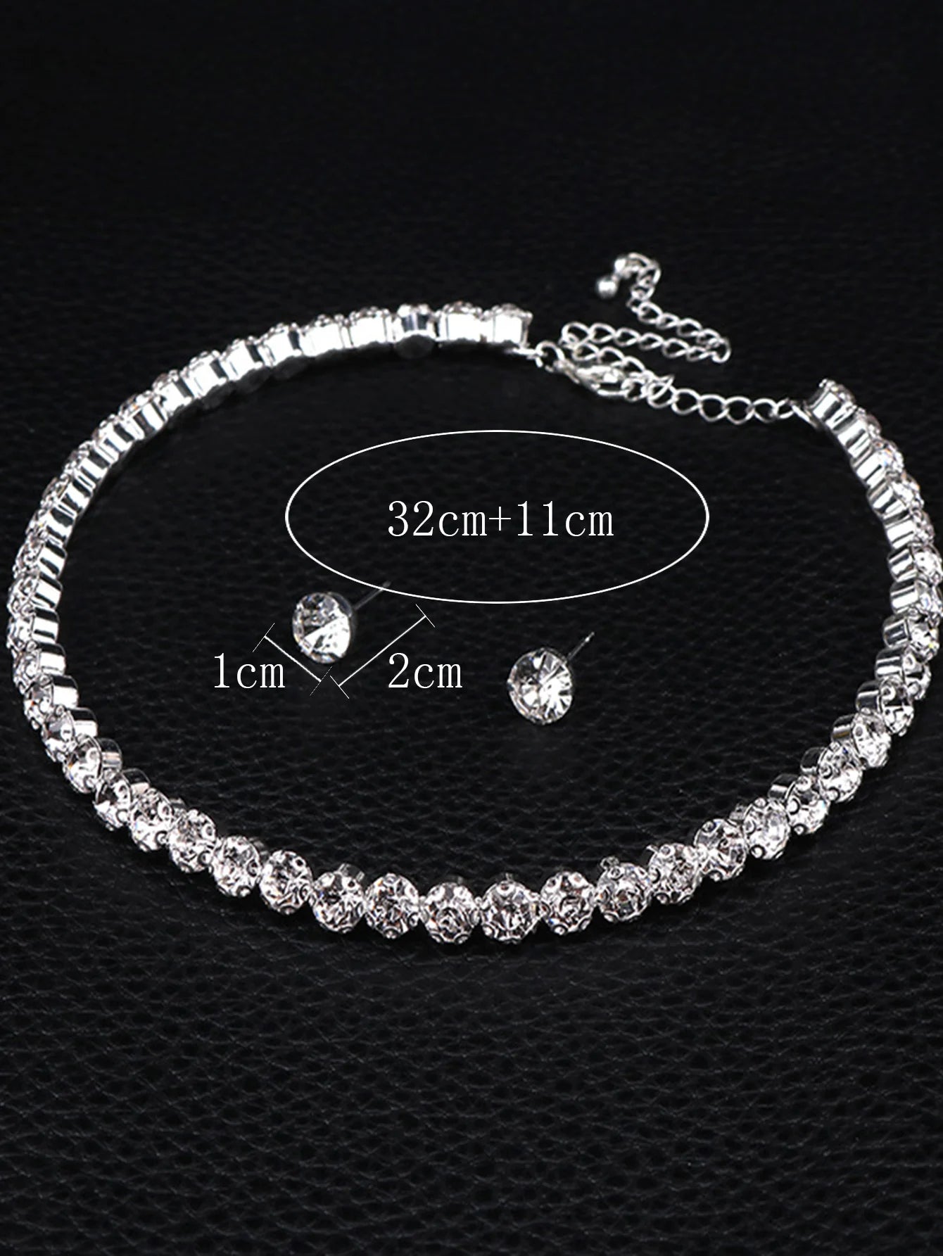 Silver Color Cubic Zircon Wedding Jewelry Sets