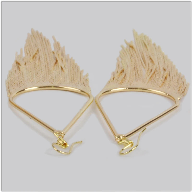 Boho Gold Long Tassels Earrings
