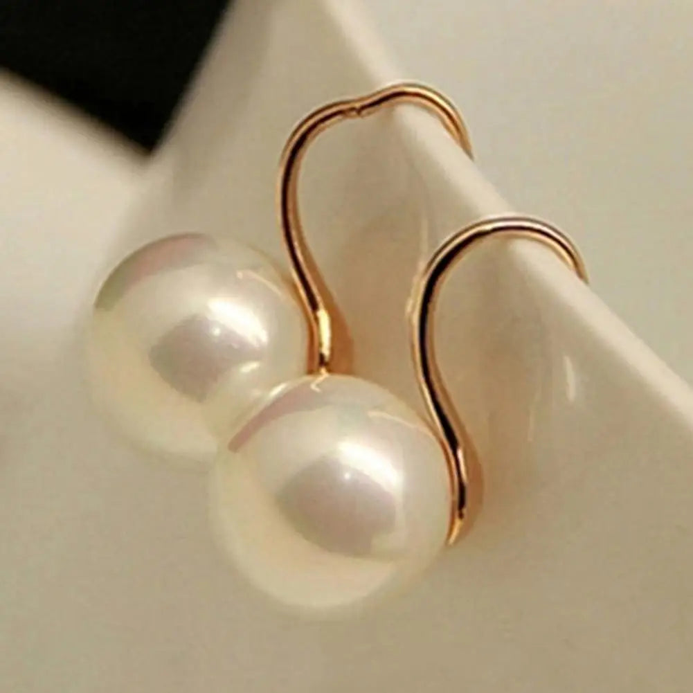 Genuine Natural Freshwater Pearl Earrings 925 Sterling Silver