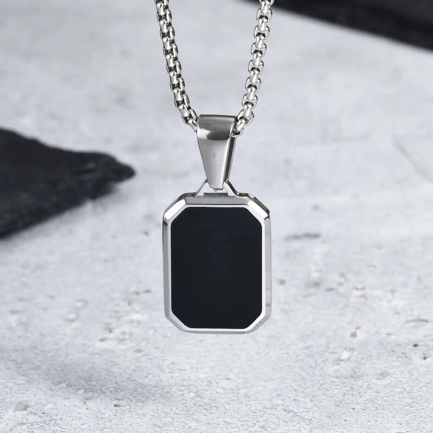 Geometric Square Necklace