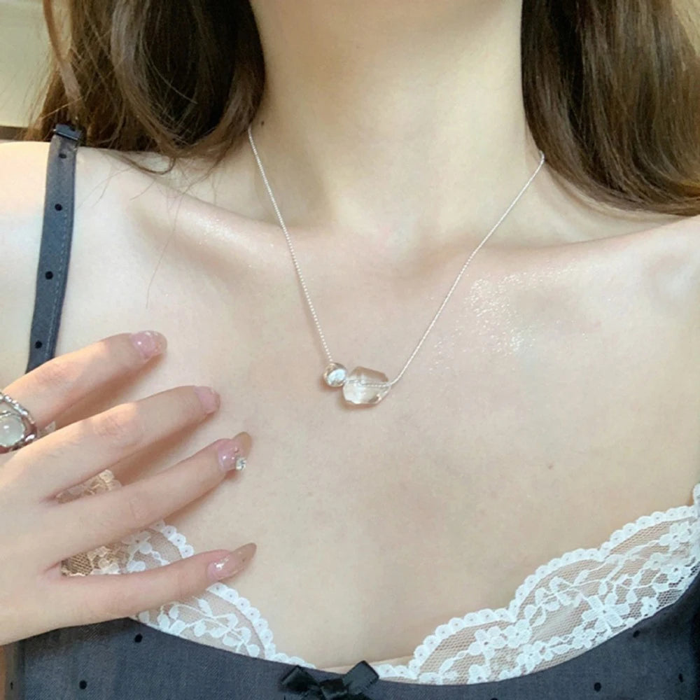 Natural Freshwater Pearl 925 Sterling Silver Necklace