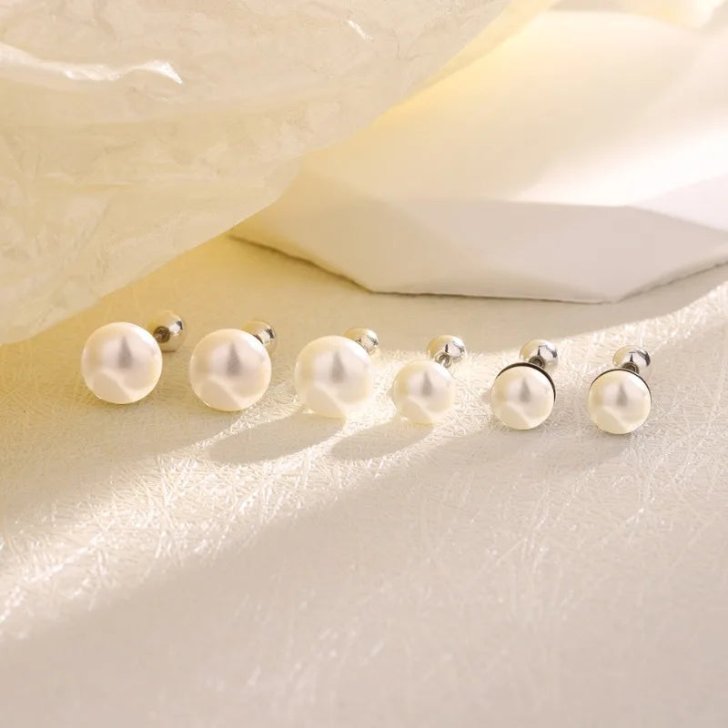 Luxury 925 Sterling Silver Pearls Earrings