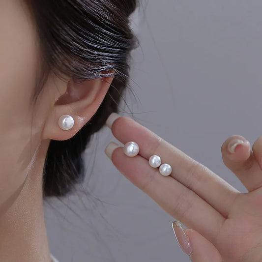 Luxury 925 Sterling Silver Pearls Earrings