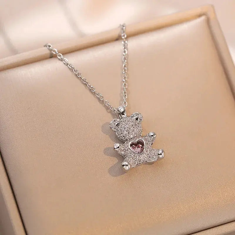 Green Zirconia Square Pendant Necklace