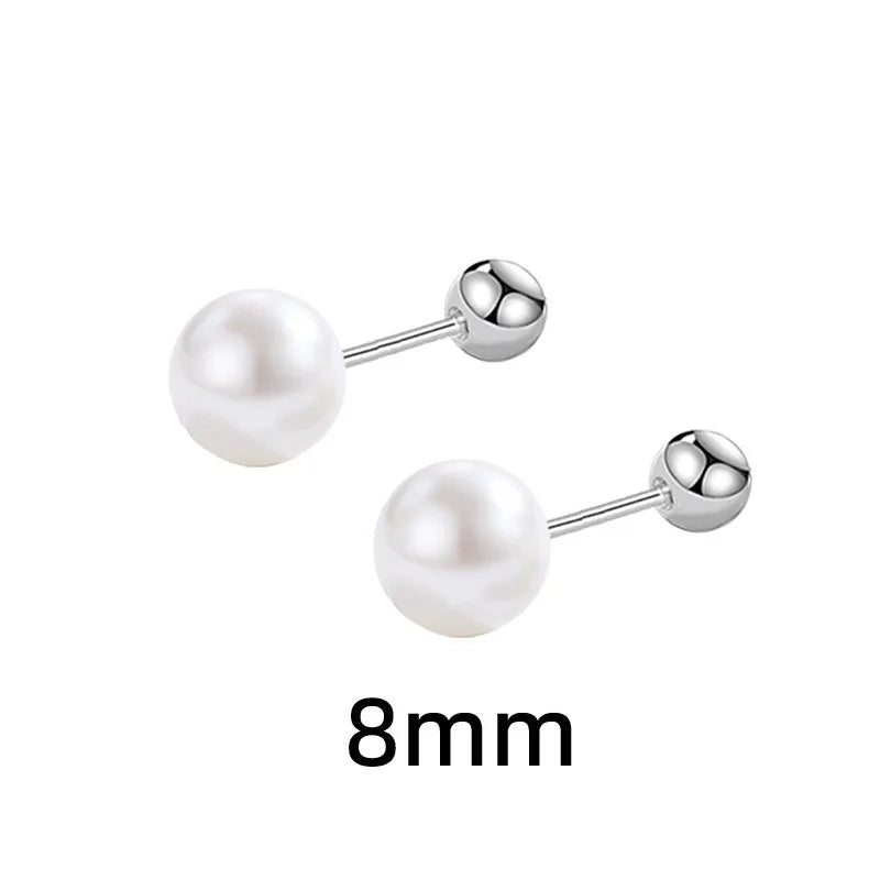 Luxury 925 Sterling Silver Pearls Earrings