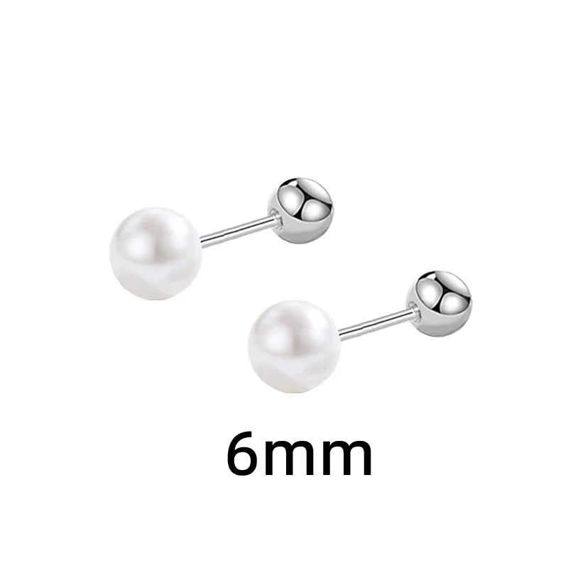 Luxury 925 Sterling Silver Pearls Earrings