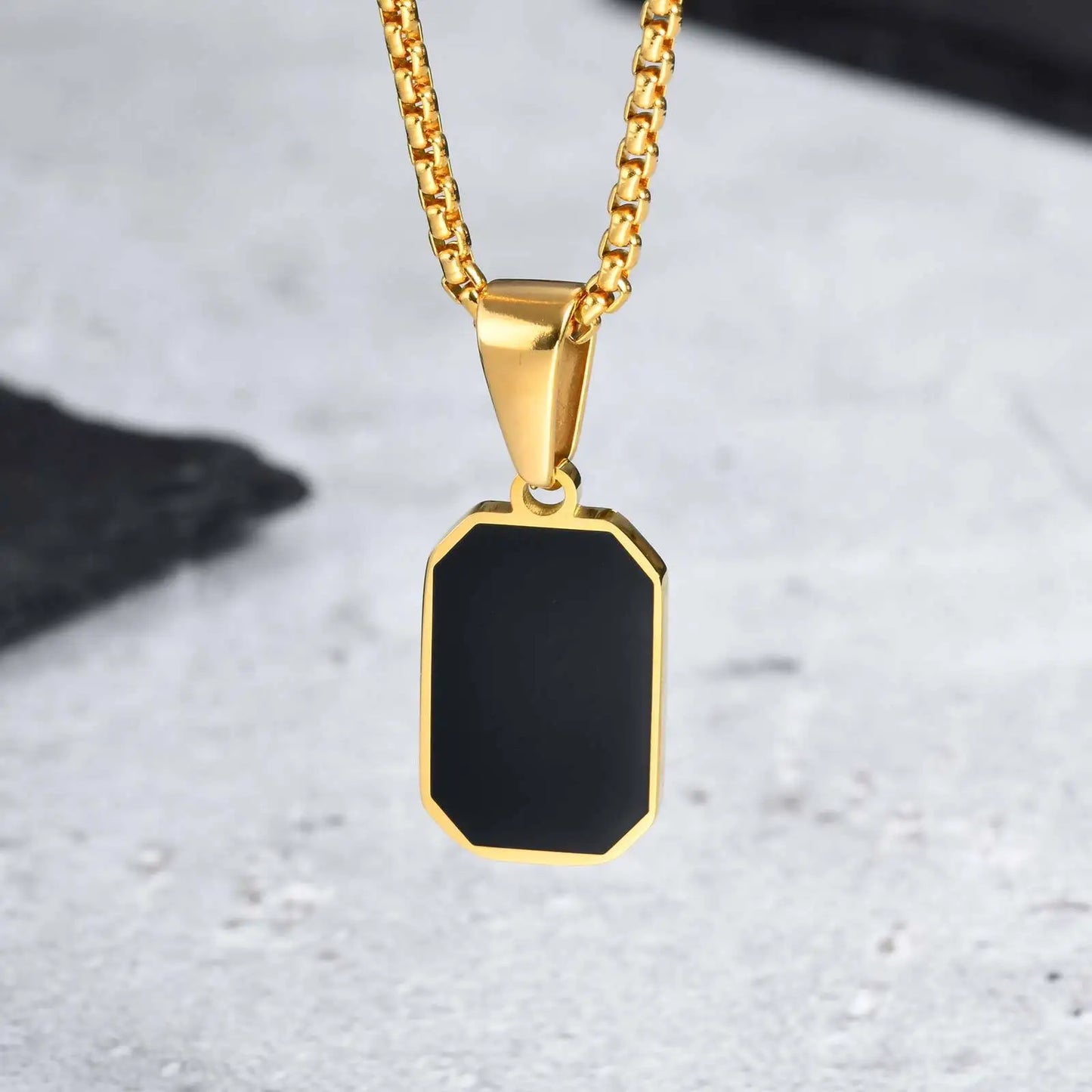Geometric Square Necklace