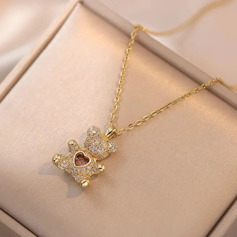 Green Zirconia Square Pendant Necklace