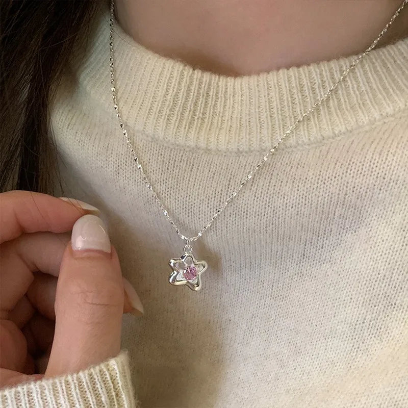 Natural Freshwater Pearl 925 Sterling Silver Necklace