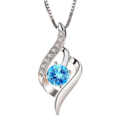 Dainty Blue Crystal Chain