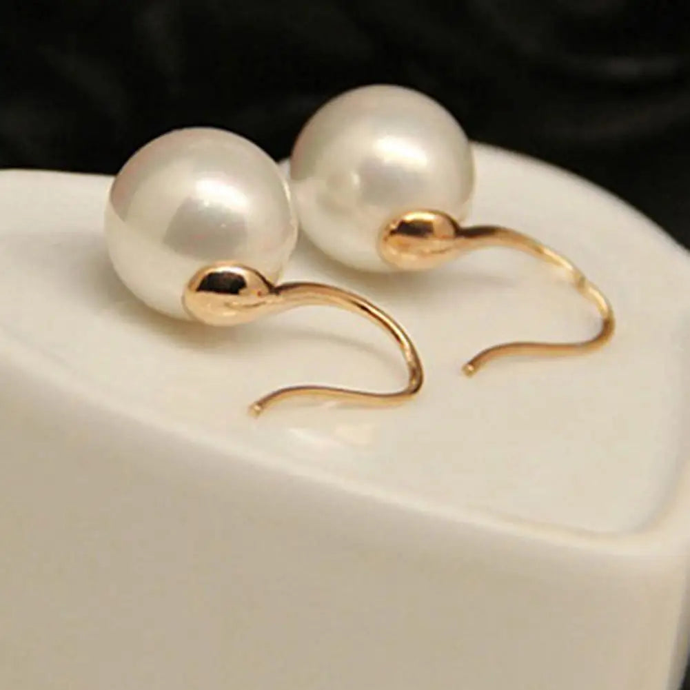 Genuine Natural Freshwater Pearl Earrings 925 Sterling Silver