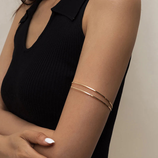 Punk Adjustable Upper Arm Cuff Bangle