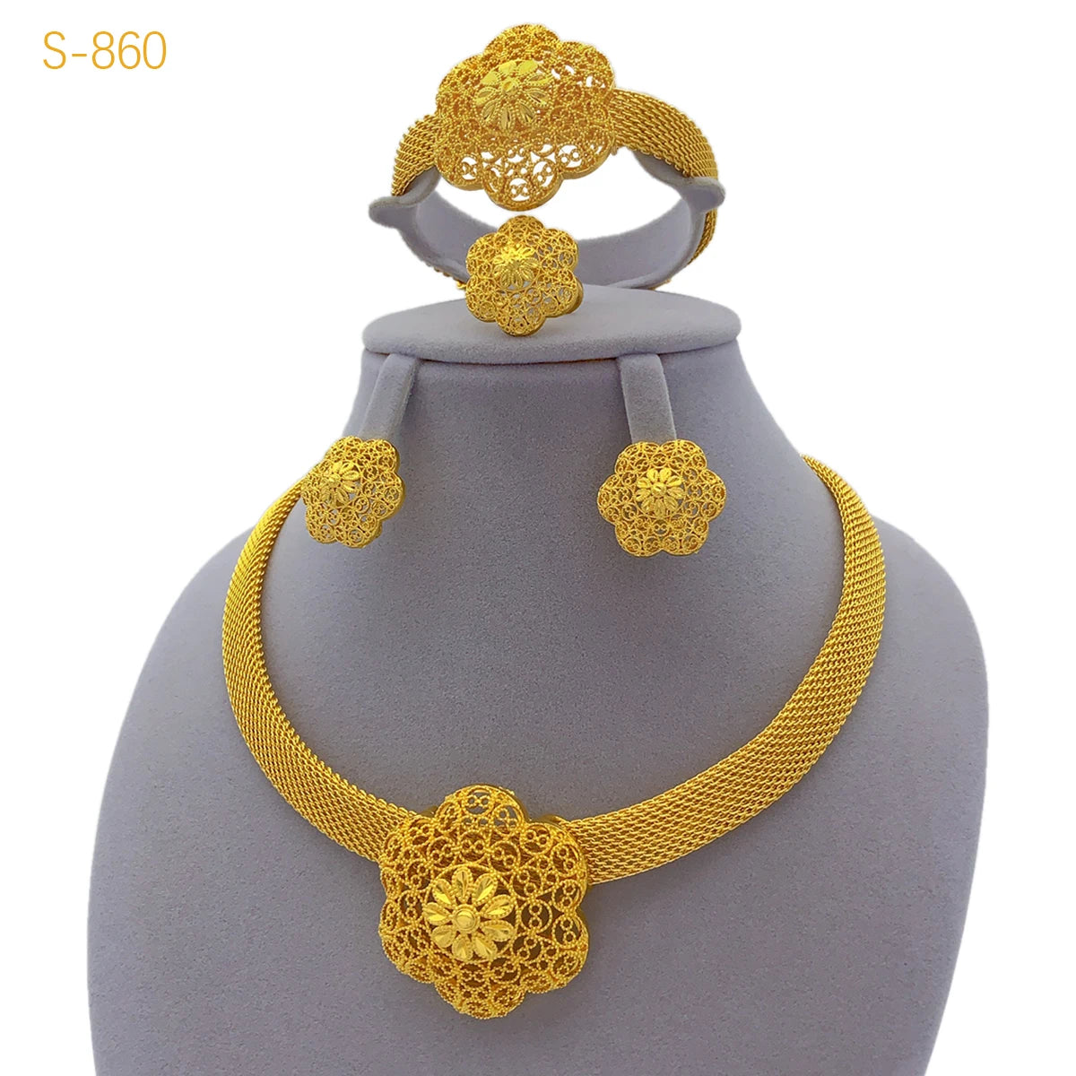 African Wedding Bridal Jewelry Set