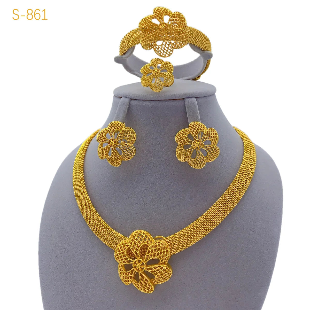 African Wedding Bridal Jewelry Set