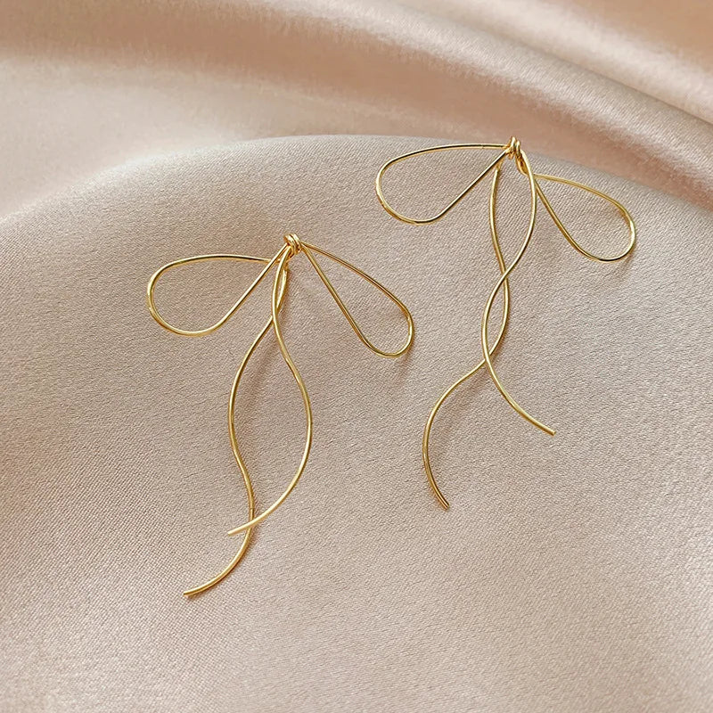 Metal Flower Earrings