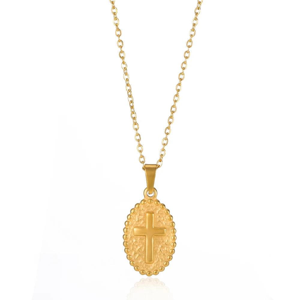 VIntage Cross Pendant Necklace