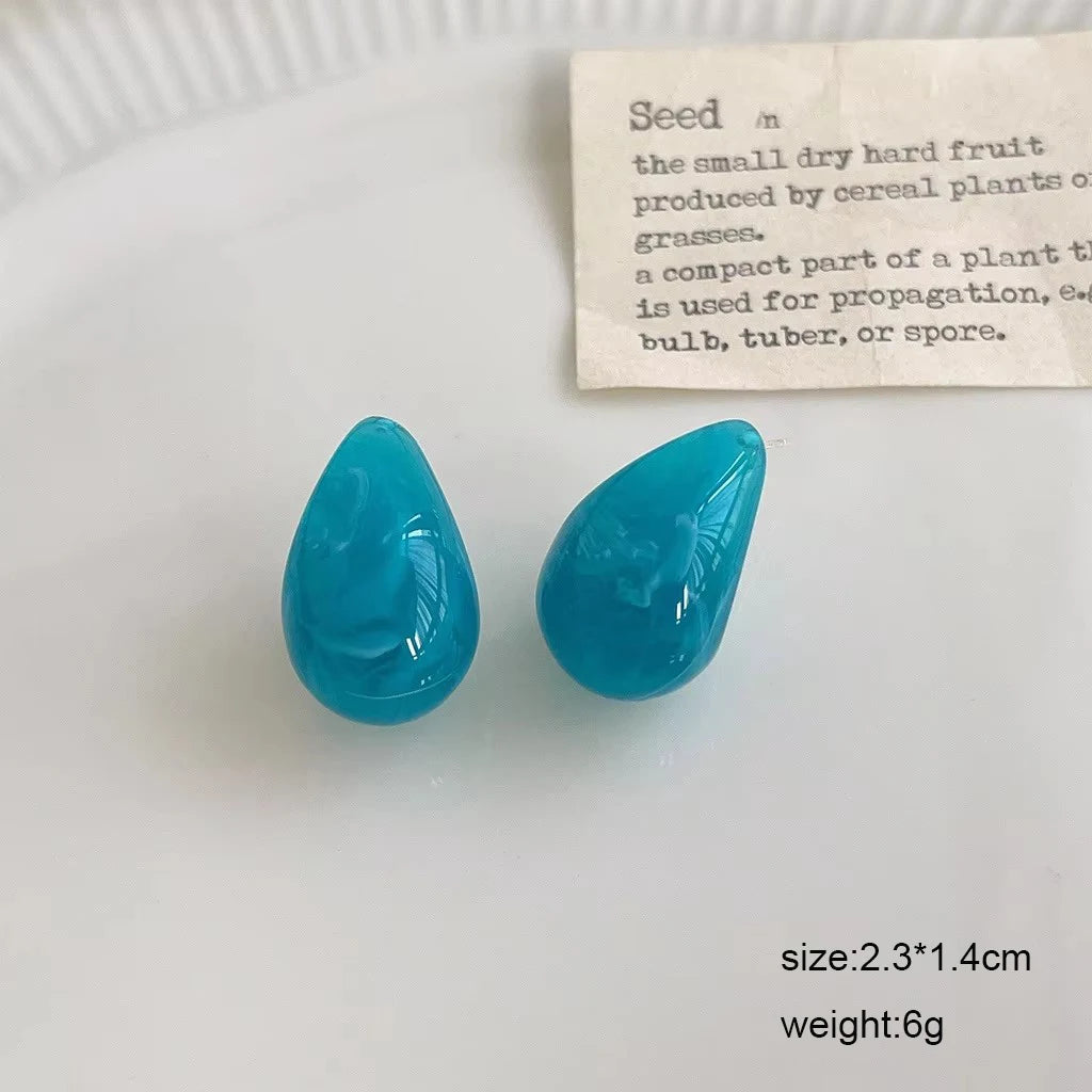 Bohemian Blue Geometric Earrings