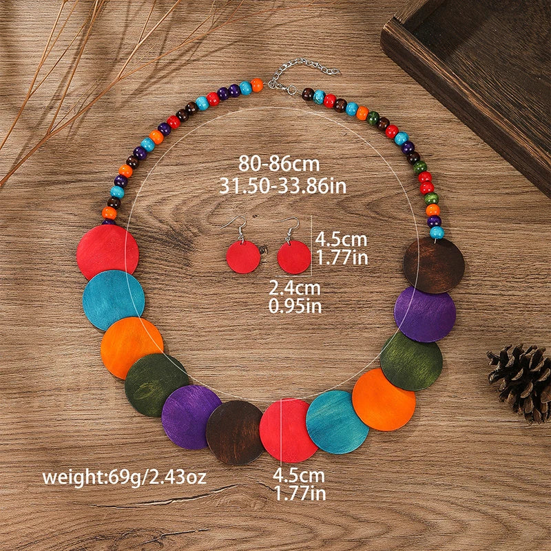 Vintage African Necklace Earrings Set