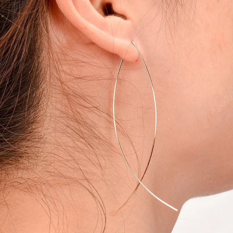 Metal Flower Earrings