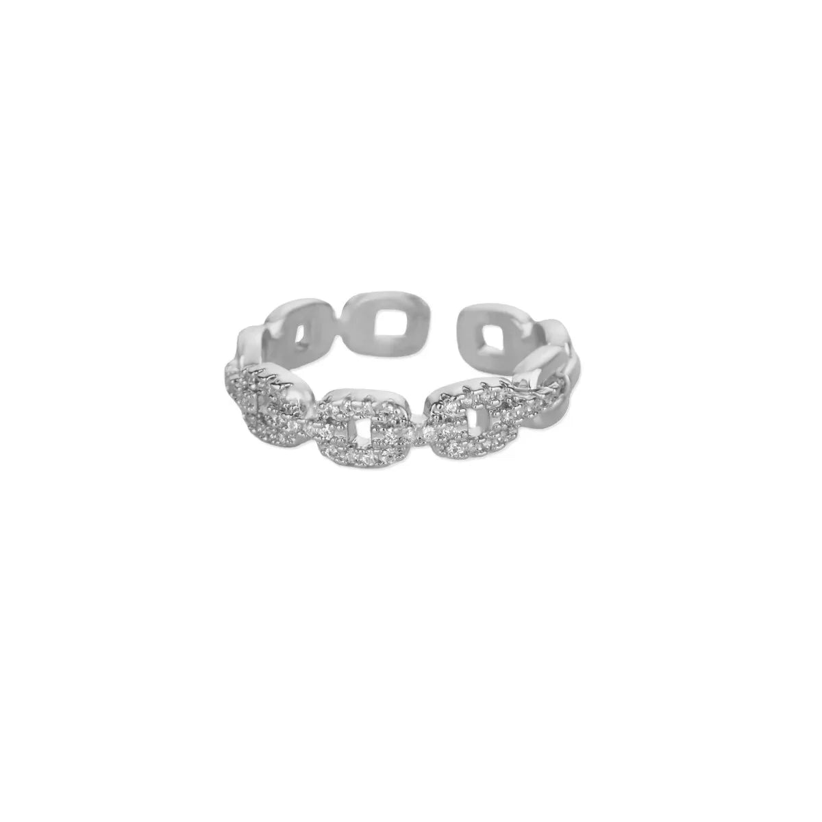 Geometric Zircon Ring