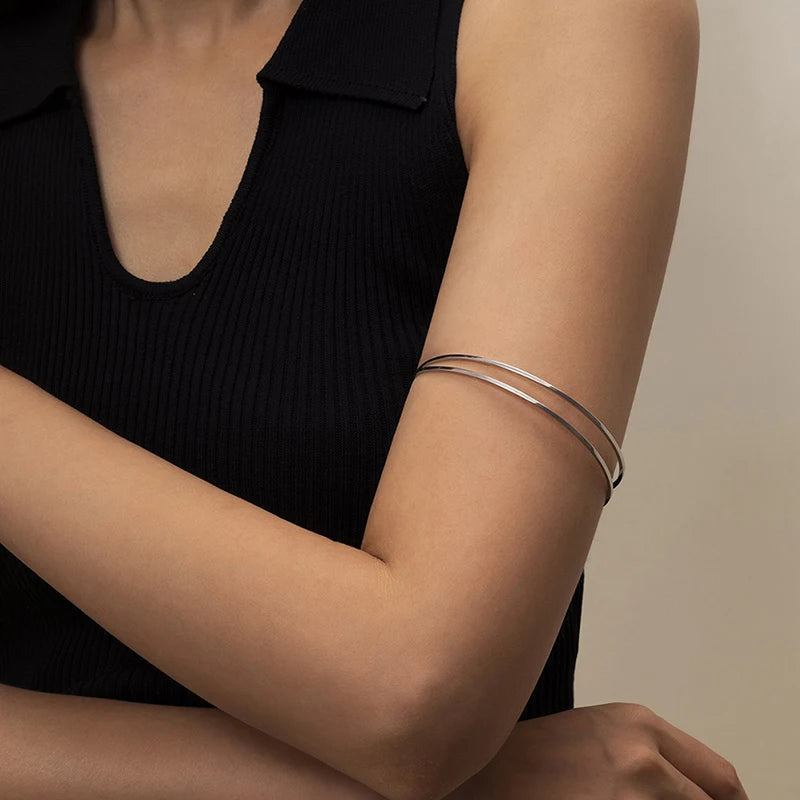 Punk Adjustable Upper Arm Cuff Bangle