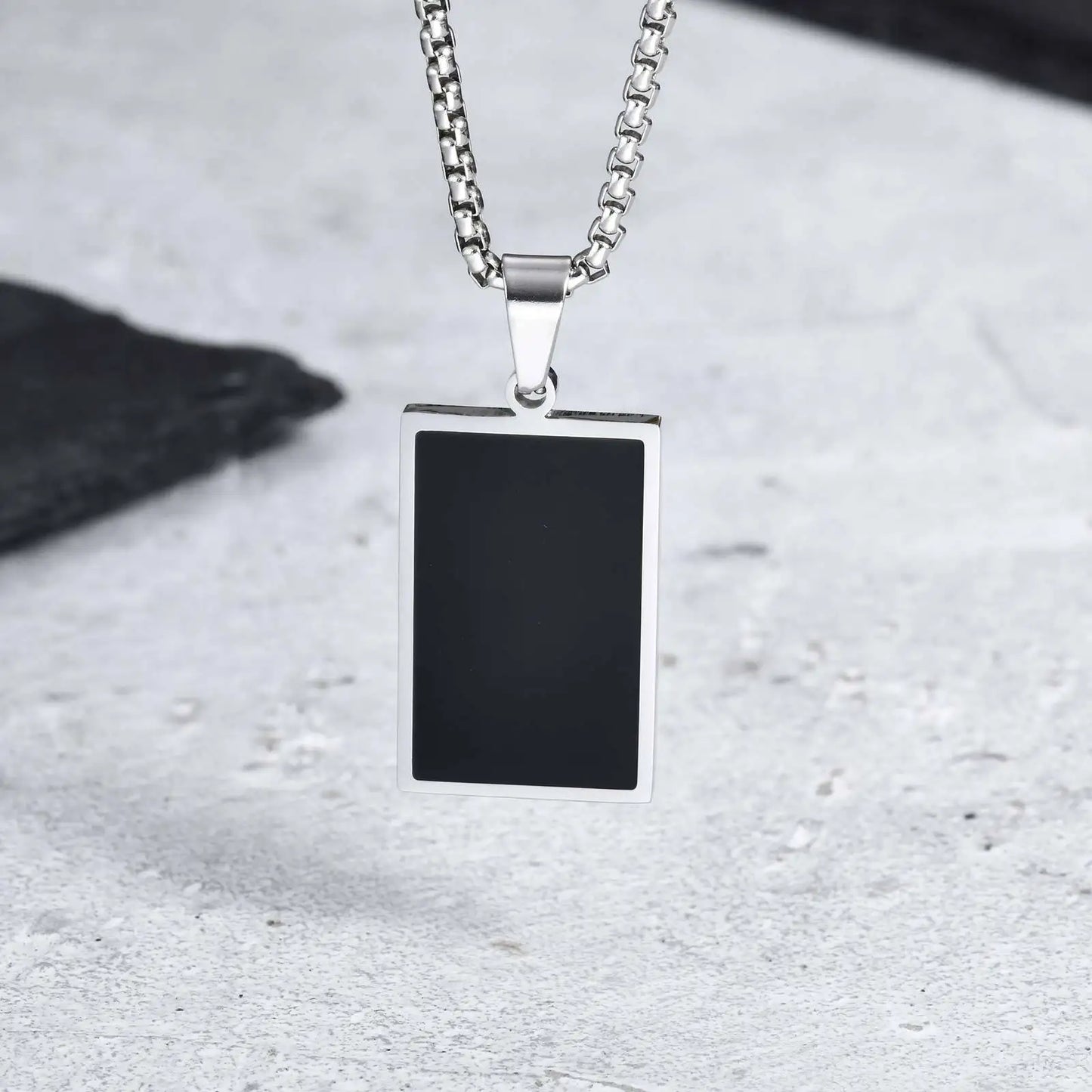 Geometric Square Necklace