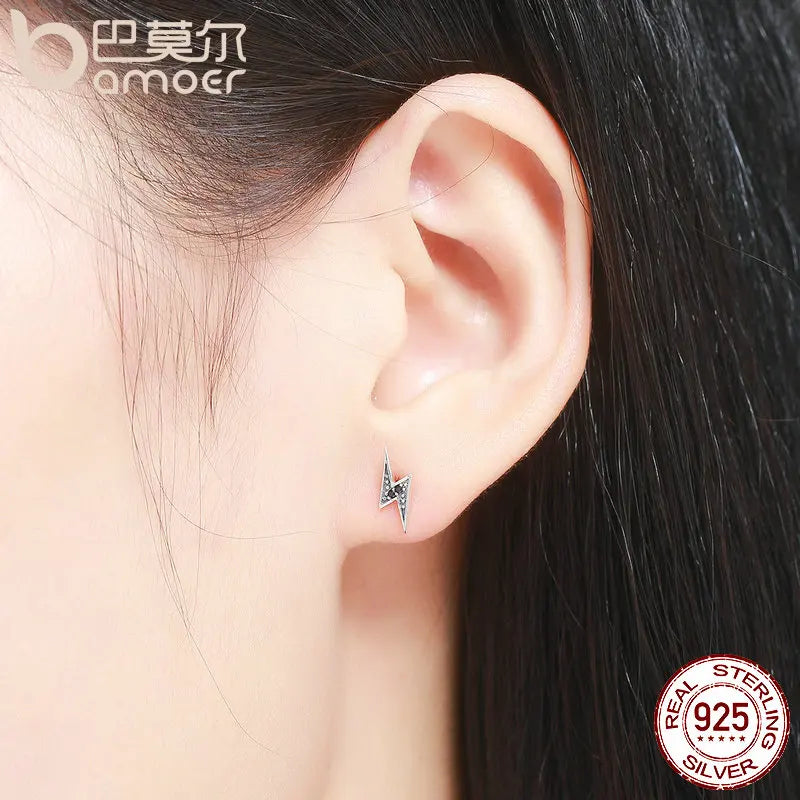 925 Sterling Silver Blue Square Turquoise Earrings