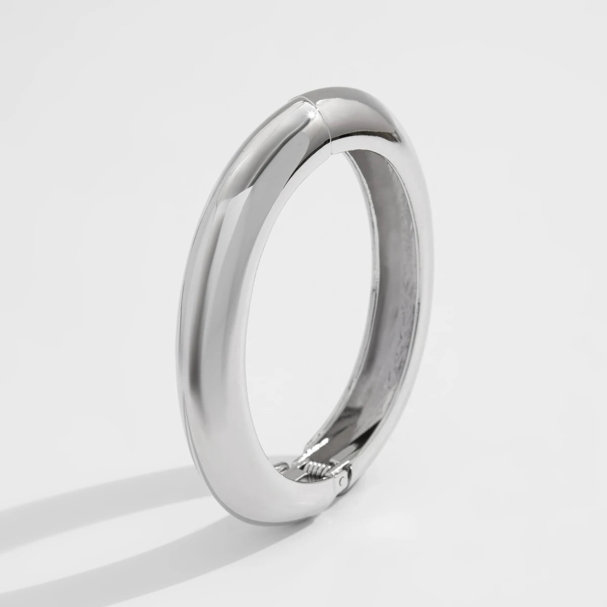 Bold Punk Geometric Metal Cuff Bracelet