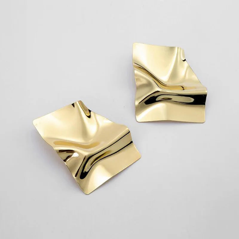 Exaggerated Simple Irregular Geometric Earrings